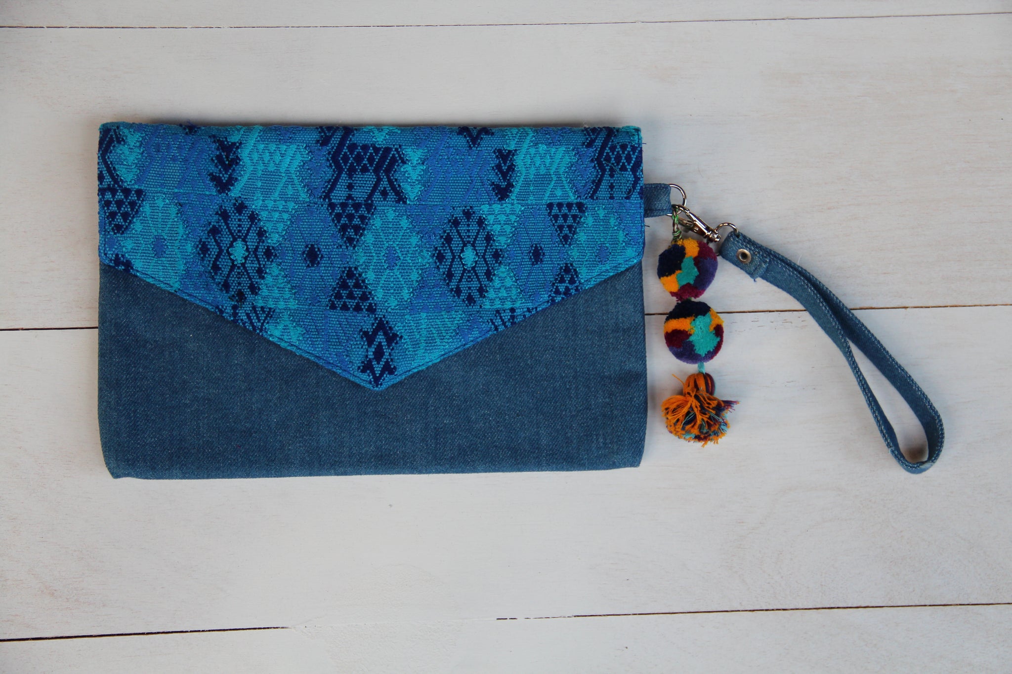 Denim Clutch