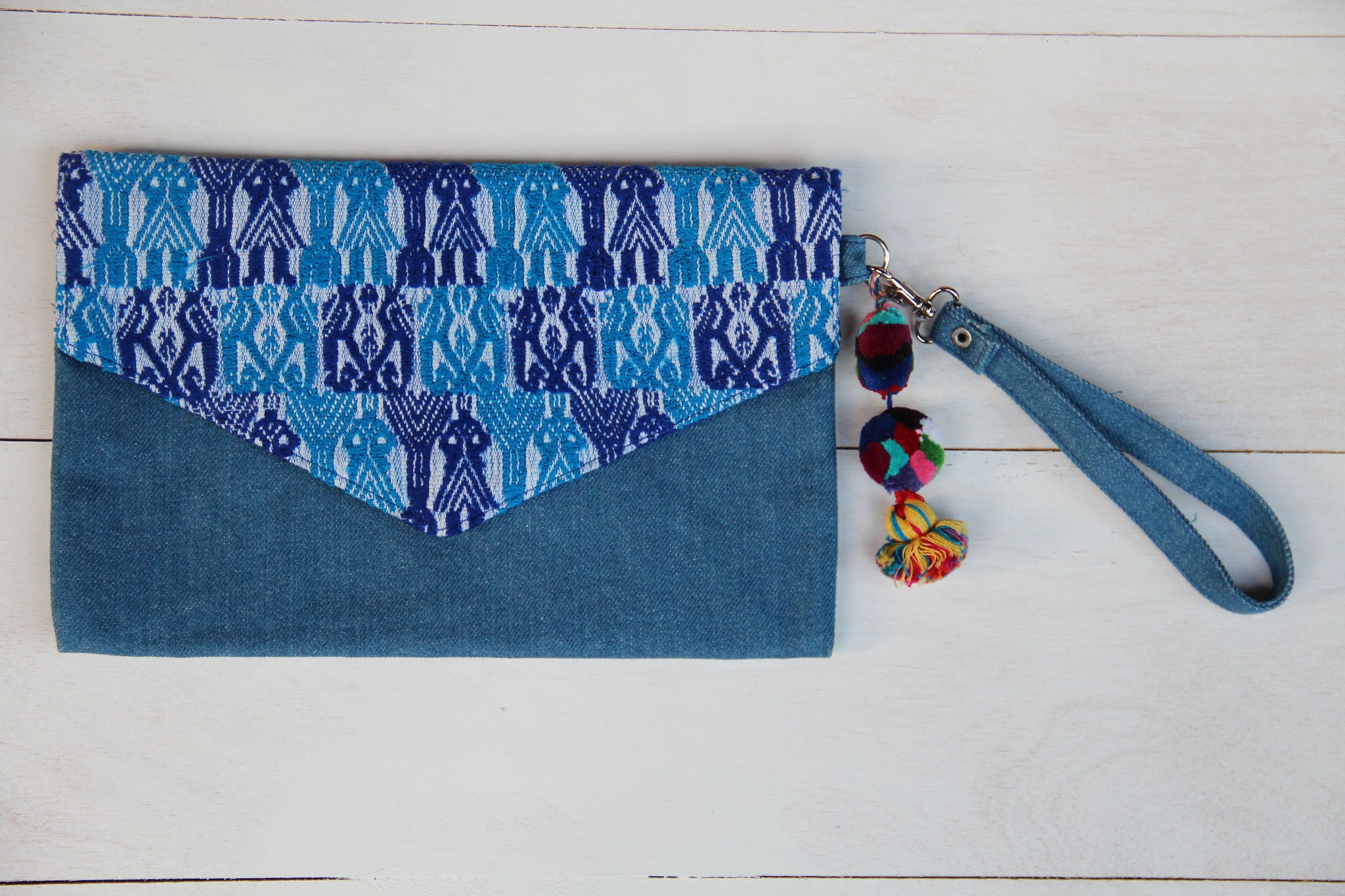 Denim Clutch